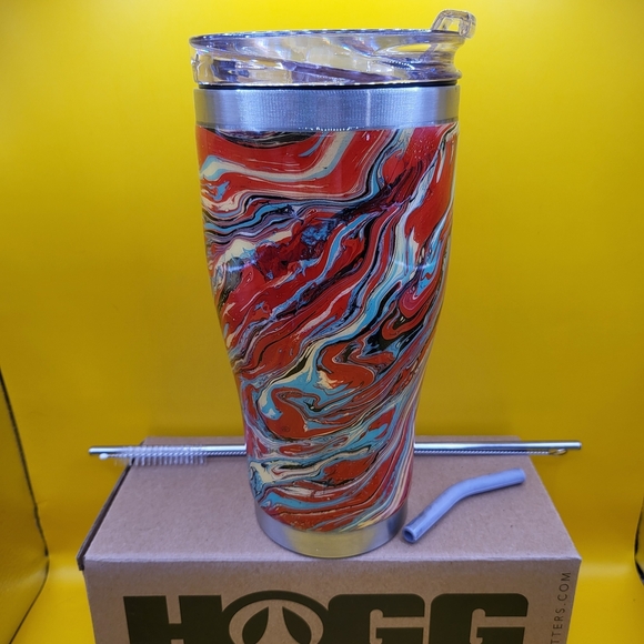Hogg Other - Hogg Outfitters 30 oz Stainless Steel Insulated Tumbler w Straw, Cleaner